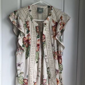 Ivory Maeve Anthropologie blouse